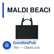 MALDI BEACH Sac de plage en toile 320 gr/m² - Miniature 7
