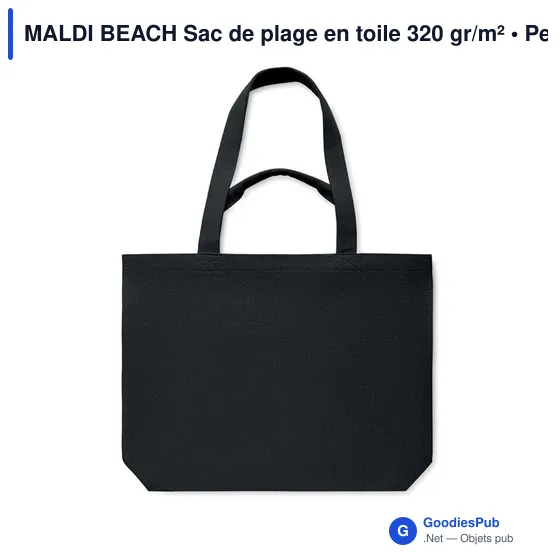 MALDI BEACH Sac de plage en toile 320 gr/m² - Image 7