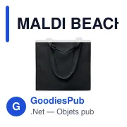 MALDI BEACH Sac de plage en toile 320 gr/m² - Miniature 8