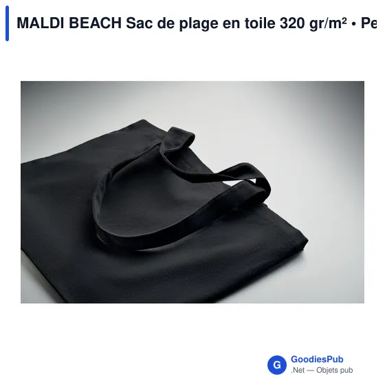 MALDI BEACH Sac de plage en toile 320 gr/m² - Image 9