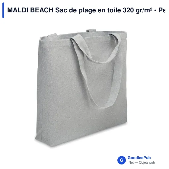 MALDI BEACH Sac de plage en toile 320 gr/m² - Image 10