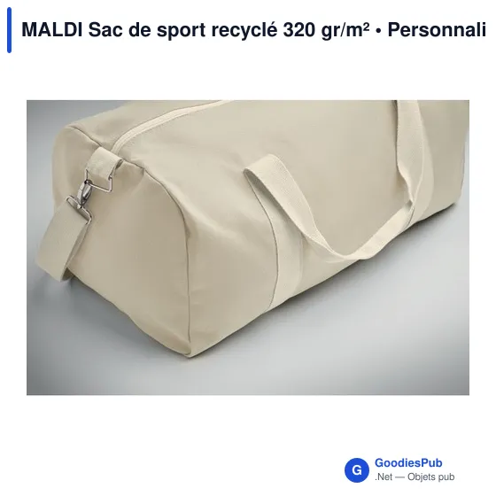 MALDI Sac de sport recyclé 320 gr/m² - Image 11
