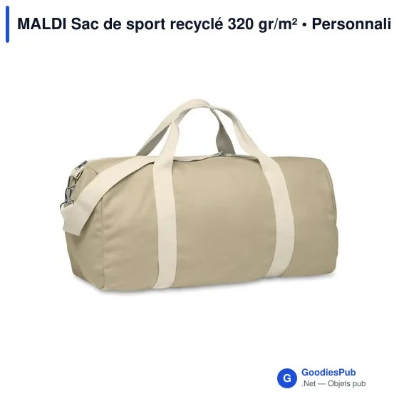 MALDI Sac de sport recyclé 320 gr/m² - Image 12