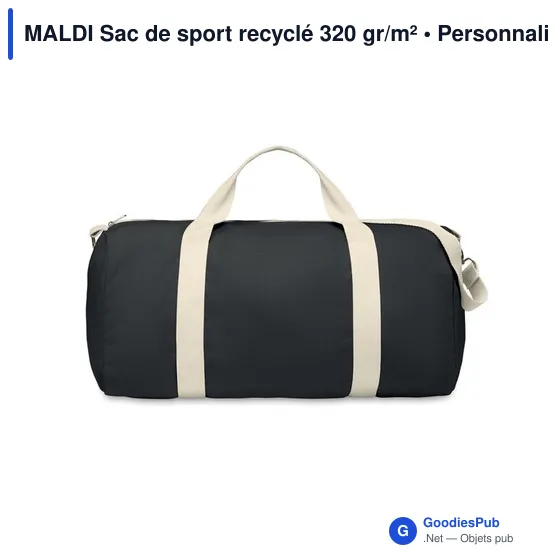 MALDI Sac de sport recyclé 320 gr/m² - Image 3