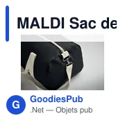 MALDI Sac de sport recyclé 320 gr/m² - Miniature 4