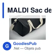 MALDI Sac de sport recyclé 320 gr/m² - Miniature 6