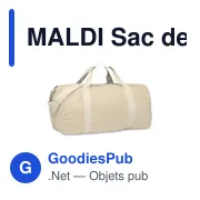 MALDI Sac de sport recyclé 320 gr/m² - Miniature 7