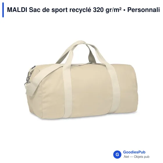 MALDI Sac de sport recyclé 320 gr/m² - Image 7