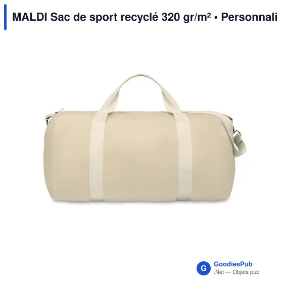MALDI Sac de sport recyclé 320 gr/m² - Image 9