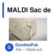 MALDI Sac de sport recyclé 320 gr/m² - Miniature 10