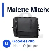 Malette Mitchel personnalisable avec logo pour entreprises - Miniature 3