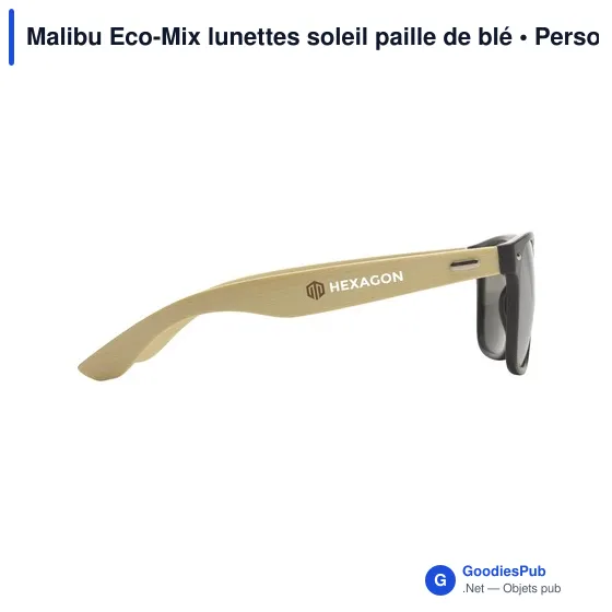 Lunettes de soleil personnalisables Malibu Eco-Mix avec logo - Image 1
