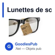 Lunettes de soleil personnalisables Malibu Eco-Mix avec logo - Miniature 2
