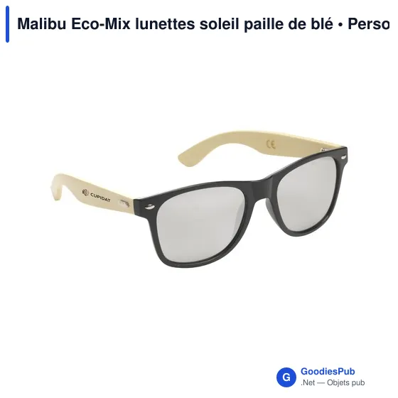 Lunettes de soleil personnalisables Malibu Eco-Mix avec logo - Image 4