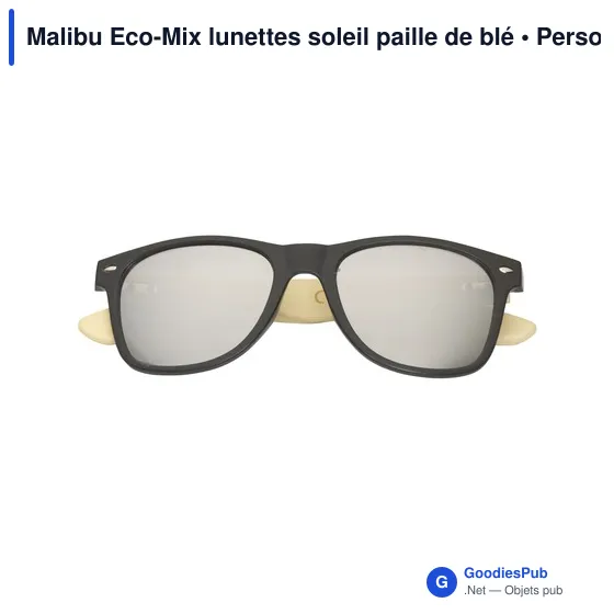 Lunettes de soleil personnalisables Malibu Eco-Mix avec logo - Image 5