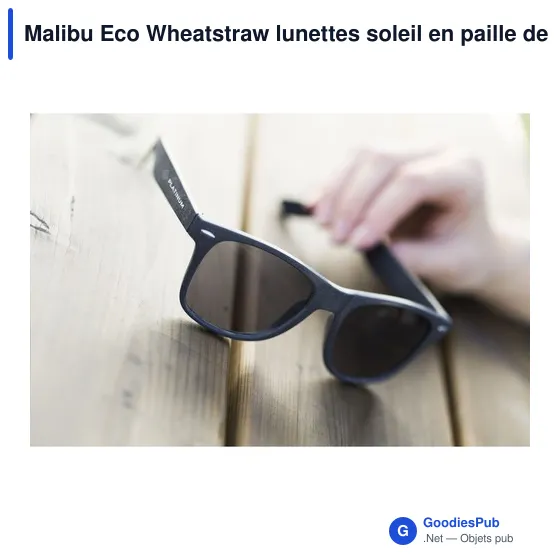 Lunettes de soleil personnalisables Malibu Eco Wheatstraw avec logo - Image 11