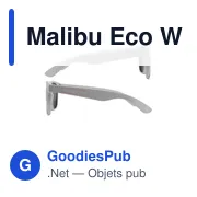Lunettes de soleil personnalisables Malibu Eco Wheatstraw avec logo - Miniature 4