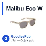 Lunettes de soleil personnalisables Malibu Eco Wheatstraw avec logo - Miniature 5