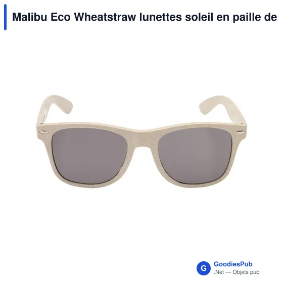Lunettes de soleil personnalisables Malibu Eco Wheatstraw avec logo - Image 6
