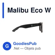 Lunettes de soleil personnalisables Malibu Eco Wheatstraw avec logo - Miniature 7