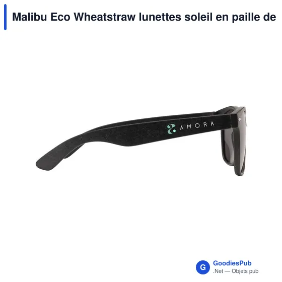 Lunettes de soleil personnalisables Malibu Eco Wheatstraw avec logo - Image 7