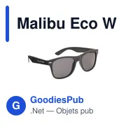 Lunettes de soleil personnalisables Malibu Eco Wheatstraw avec logo - Miniature 8
