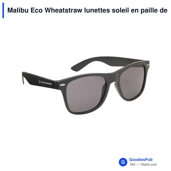 Lunettes de soleil personnalisables Malibu Eco Wheatstraw avec logo - Image 8
