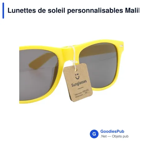 Lunettes de soleil personnalisables Malibu avec logo