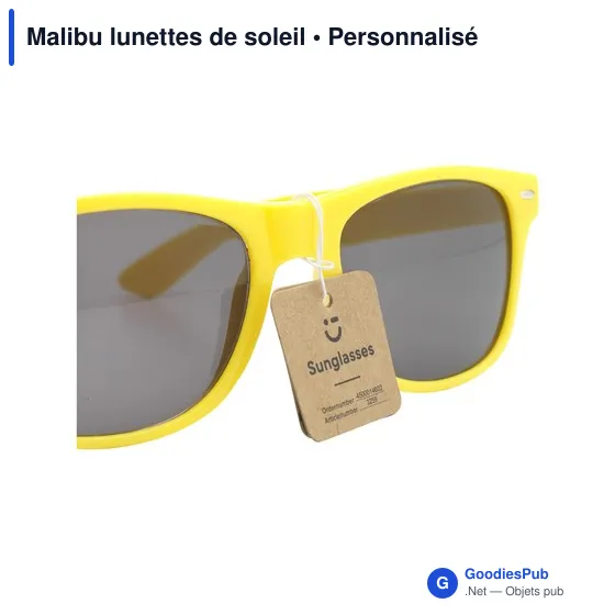 Lunettes de soleil personnalisables Malibu avec logo - Image 1