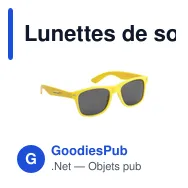 Lunettes de soleil personnalisables Malibu avec logo - Miniature 2