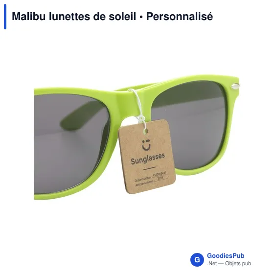 Lunettes de soleil personnalisables Malibu avec logo - Image 3
