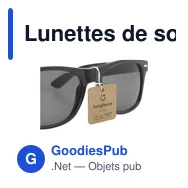 Lunettes de soleil personnalisables Malibu avec logo - Miniature 5