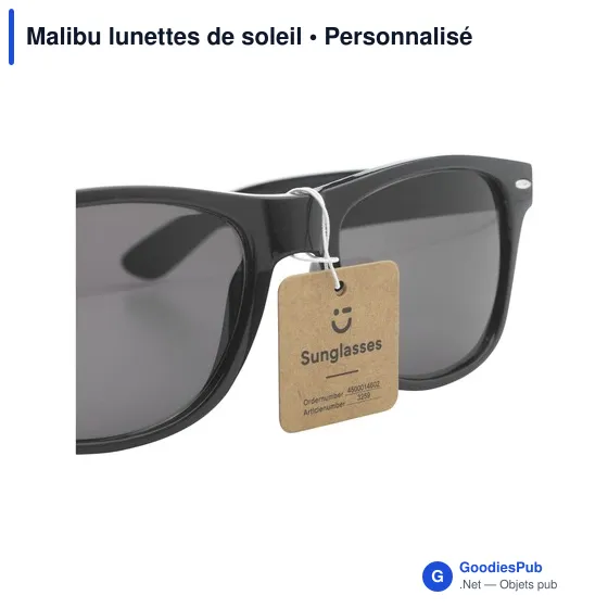 Lunettes de soleil personnalisables Malibu avec logo - Image 9