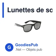 Lunettes de soleil personnalisables Malibu Matt Black avec logo - Miniature 1