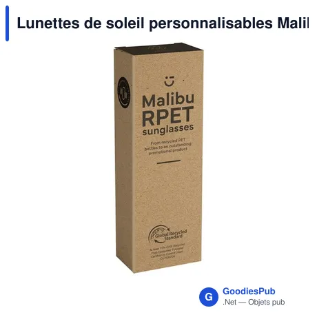 Lunettes de soleil personnalisables Malibu RPET avec logo