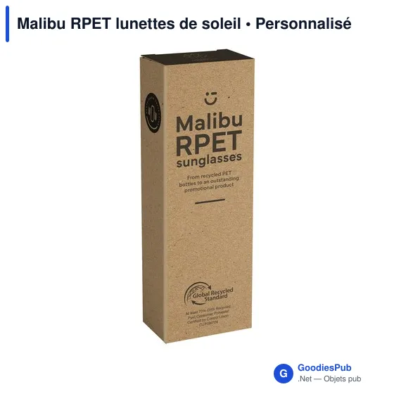 Lunettes de soleil personnalisables Malibu RPET avec logo - Image 1