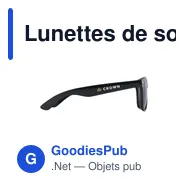 Lunettes de soleil personnalisables Malibu RPET avec logo - Miniature 2