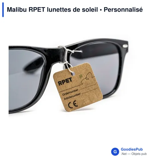 Lunettes de soleil personnalisables Malibu RPET avec logo - Image 3