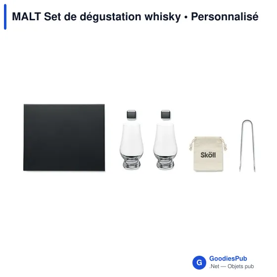 Set de dégustation whisky personnalisable avec logo - MALT - Image 3