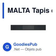 MALTA Tapis de bar en PVC - Miniature 2