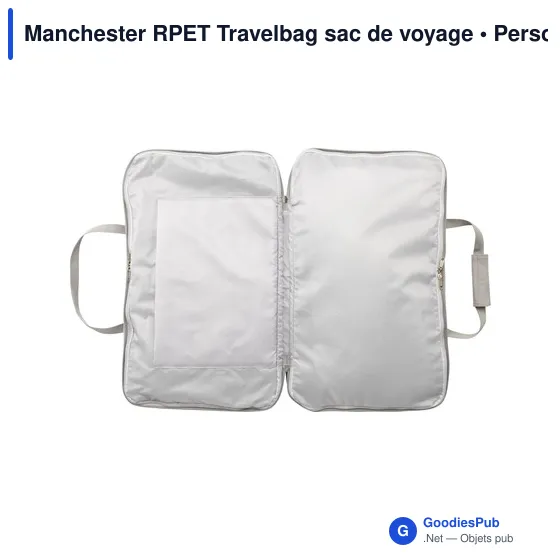 Sac de voyage personnalisable Manchester RPET avec logo - Image 9