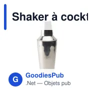 Shaker à cocktail personnalisable avec logo - Manhattan Cocktail Shaker - Miniature 1