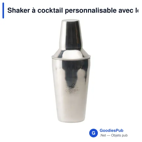Shaker à cocktail personnalisable avec logo - Manhattan Cocktail Shaker