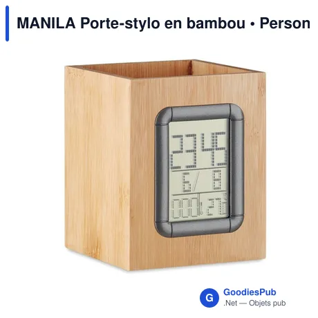 MANILA Porte-stylo en bambou