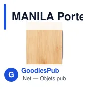 MANILA Porte-stylo en bambou - Miniature 2