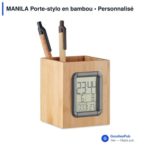 MANILA Porte-stylo en bambou - Image 3