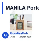 MANILA Porte-stylo en bambou - Miniature 6