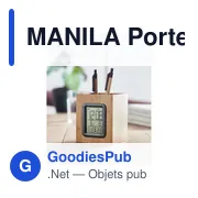 MANILA Porte-stylo en bambou - Miniature 7