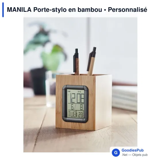 MANILA Porte-stylo en bambou - Image 7