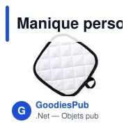 Manique personnalisable Kalmont avec logo pour cuisine - Miniature 1